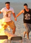 Pauly D and Vinny at the Jersey Shore bonfire