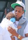 Jay-Z and Baby Blue Ivy Take Helicopter Ride in New York City