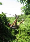 Joe Francis ziplining in Mexico