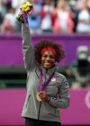 Serena Williams after winning the gold at the 2012 Summer Olympics in London