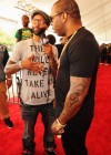 Joe Budden and Busta Rhymes on the red carpet at the 2012 BET Hip-Hop Awards in Atlanta