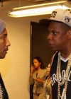 Pharrell and Jay-Z backstage at Jay-Z’s Barclays Center Grand Opening concert in Brooklyn, New York (Sep 28 2012)