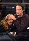 Mary Kate Olsen and boyfriend Olivier Sarkozy at New York Knicks game