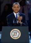 President Barack Obama gives his victory speech after winning 2012 Election