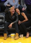 Chris Brown & Rihanna at Knicks/Lakers basketball game in Los Angeles – Christmas 2012