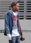 Chris Brown spotted wearing a cast after fight with Frank Ocean