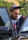 Chris Brown spotted wearing a cast after fight with Frank Ocean