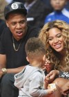 Beyonce, Jay-Z and Alicia Keys’ son Egypt Dean at the 2013 NBA All-Star Game