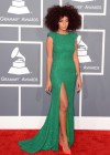 Solange on the red carpet at the 2013 Grammy Awards