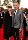 Sting and his wife Trudy Styler on the red carpet at the 2013 Grammy Awards