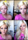 Porn stars with and without make-up: Amor Hilton