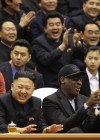 Dennis Rodman with Kim Jong Un during his controversial trip to North Korea