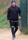Rob Kardashian goes for a run with the Game