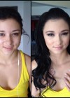 Porn stars with and without make-up: Mandy Sky