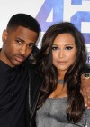 Big Sean and Naya Rivera on the red carpet of the L.A. premiere of “42”