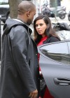 Kim Kardashian & Kanye West shopping in Paris (Apr 30 2013)
