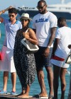 LeBron James and his fiancee Savannah Brinson in St. Tropez