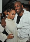 Raven Symone and her manager Chaka Zulu at the LudaDay Weekend White Party in Atlanta