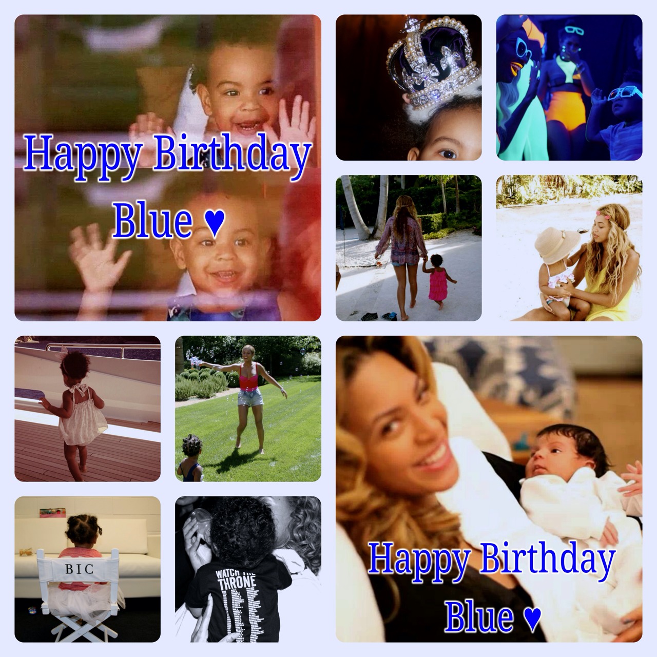 Beyoncé Commemorates Blue Ivy's 2nd Birthday with Fan Tumblr Blog1280 x 1280