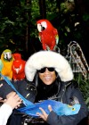 Angela Beyince holding animals at Blue Ivy’s 2nd Birthday Party