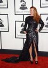 Faith Evans on the red carpet of the 2014 Grammy Awards