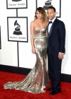 John Legend & his wife Chrissy Teigen on the red carpet of the 2014 Grammy Awards