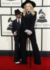 Madonna with her son David Ritchie on the red carpet of the 2014 Grammy Awards