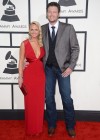 Miranda Lambert & Blake Shelton on the red carpet of the 2014 Grammy Awards