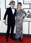 Robin Thicke & Paula Patton on the red carpet of the 2014 Grammy Awards