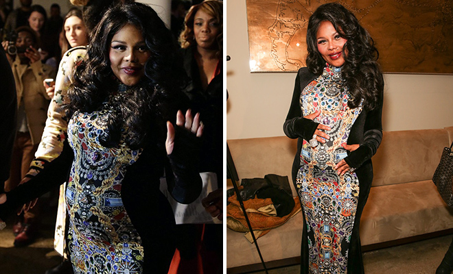 Pregnant Lil Kim Debuts Baby Bump at New York Fashion Week: 