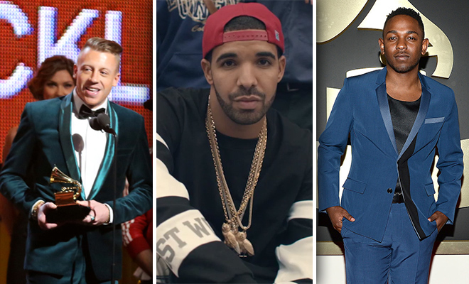 Drake on Macklemore's Grammy Apology Text to Kendrick Lamar: 