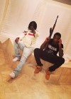 Chief Keef & Ballout pose with guns on Instagram