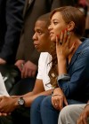 Beyoncé & Jay Z at Brooklyn Nets vs. Miami Heat Game in New York City (Game 4 of the 2014 NBA Playoffs)