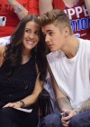 Justin Bieber & his mom Patti Mallette at L.A. Clippers vs. OKC Thunder Game in Los Angeles (Game 4 of the 2014 NBA Playoffs)