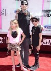 2014 BET Awards Red Carpet: Travis Barker and his kids