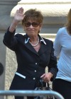 Judge Judy outside Joan Rivers’ funeral in NYC