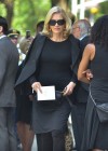 Diane Sawyer outside Joan Rivers’ funeral in NYC