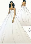 Gabrielle Union’s wedding dress sketch