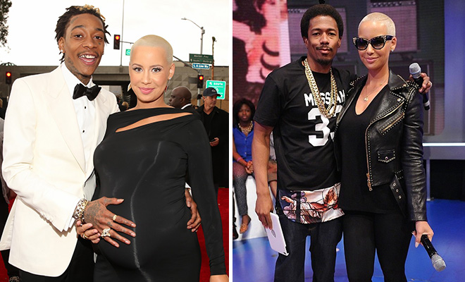 Amber Rose Says Wiz Khalifa is a Cheater; Nick Cannon Denies Causing ...