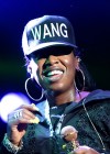 Missy Elliott performing at Alexander Wang’s H&M launch party in NYC