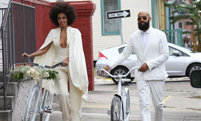 Photos Solange Knowles Marries Alan Ferguson In All White Wedding