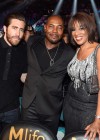 Jake Gyllenhaal, Antoine Fuqua and Gayle King at the Floyd Mayweather vs. Manny Pacquiao Fight in Las Vegas