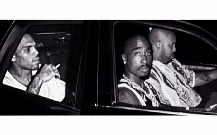 Chris Brown Photoshopped Himself in the Car with Tupac & Suge Knight ...