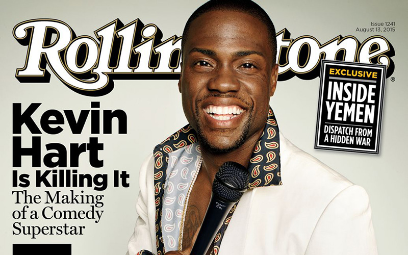 Comedic Rock Star Kevin Hart Covers Rolling Stone Magazine