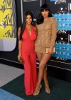 Sisters Kourtney Kardashian & Kylie Jenner on the red carpet of the 2015 MTV Video Music Awards