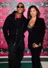 Ja Rule and his wife Aisha Atkins on the red carpet of the 2015 MTV Video Music Awards