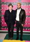 Musicians Patrick Stump and Pete Wentz of Fall Out Boy on the red carpet of the 2015 MTV Video Music Awards