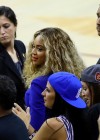 Beyoncé courtside at Game 6 of the 2016 NBA Finals in Cleveland (Golden State vs. Cavaliers)