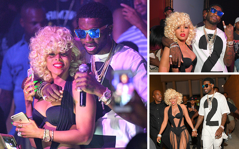 Keyshia Dior and Gucci Mane attend the Welcome Home Gucci Mane