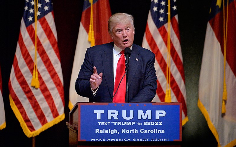 Donald Trump Campaigns In Raleigh, North Carolina